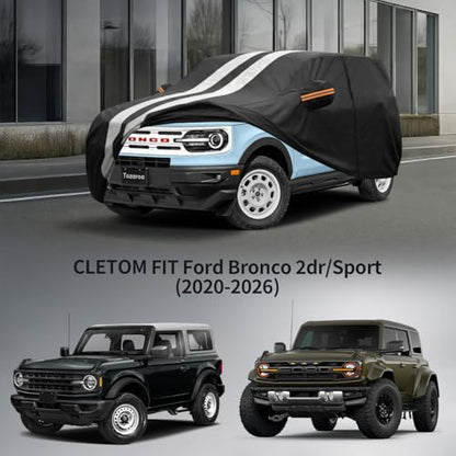 Multi Layer Car Cover Custom Fit for Ford Bronco 2dr