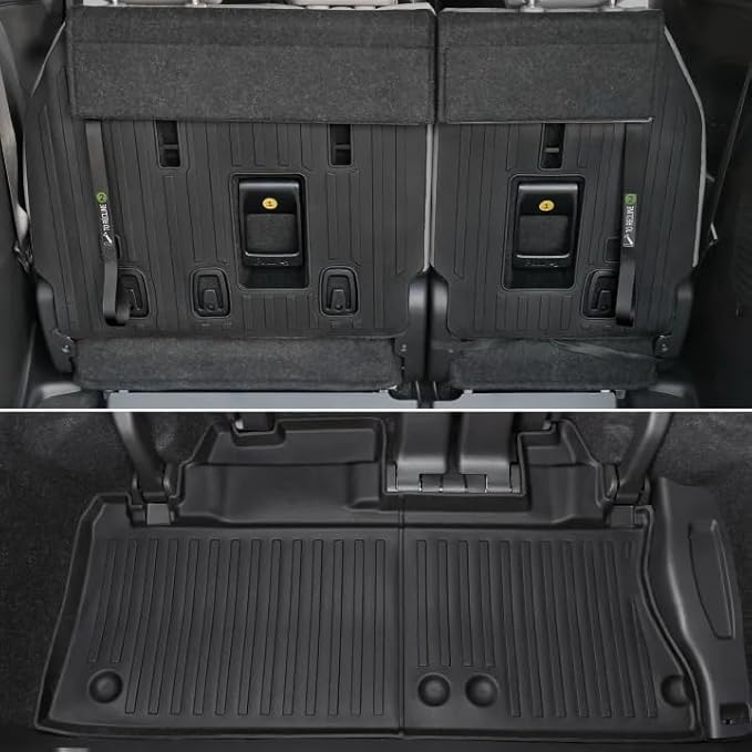 Cargo Mat for 2021-2025 Toyota Sienna, Full Coverage All Weather TPE Trunk Mat Cargo Liner for Sienna Accessories (Not for 25 Platinum Edition)