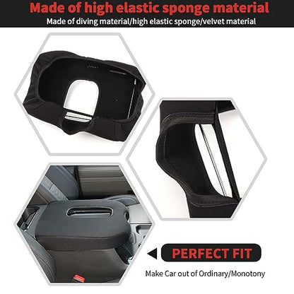 Armrest Box Pad Cover Compatible with Chevrolet Silverado