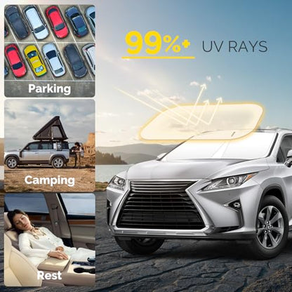 Car Windshield Sun Shade Compatible with 2016