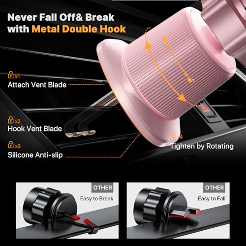 Phone Holders for Your Car with Metal Hook Clip