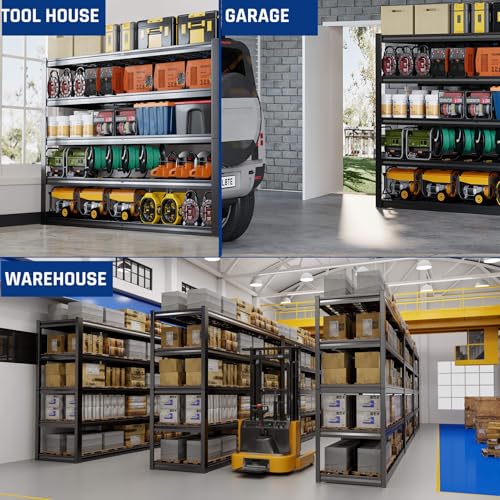 67" Wide 5 Tier Garage Shelving Unit (2 Count)