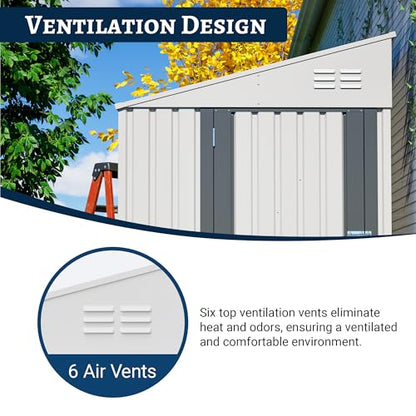 4x7 FT Outdoor Storage Shed Lean to Shed