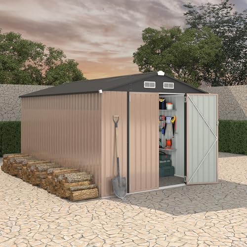 8x12 FT Metal Storage Sheds Outdoor