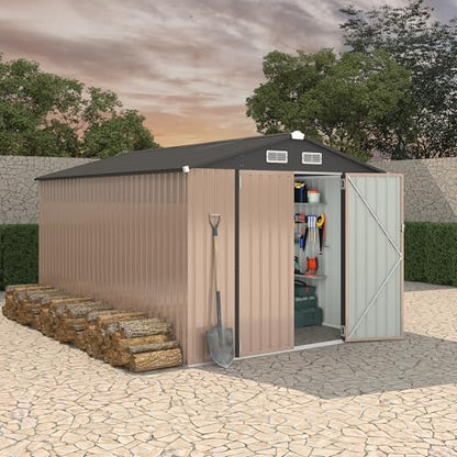 8x12 FT Metal Storage Sheds Outdoor