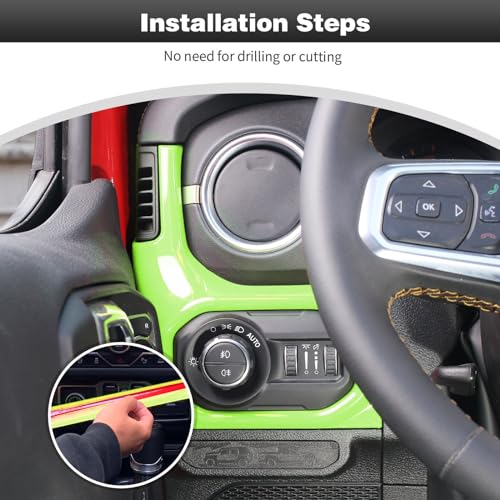 for JL Center Console Headlight Air Conditioning Control Panel & Co