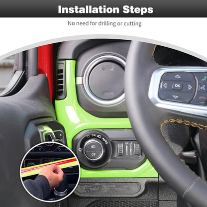 for JL Center Console Headlight Air Conditioning Control Panel & Co