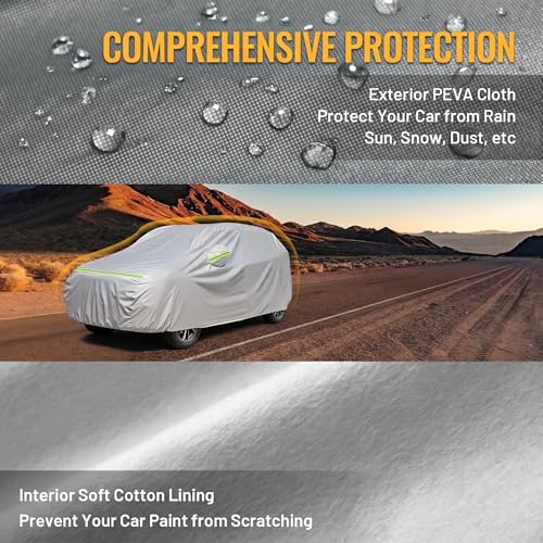 Car Cover Waterproof All Weather Windproof for SUV up to 181 Inches