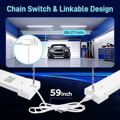 4FT Linkable LED Shop Light for Garage (4 Count)