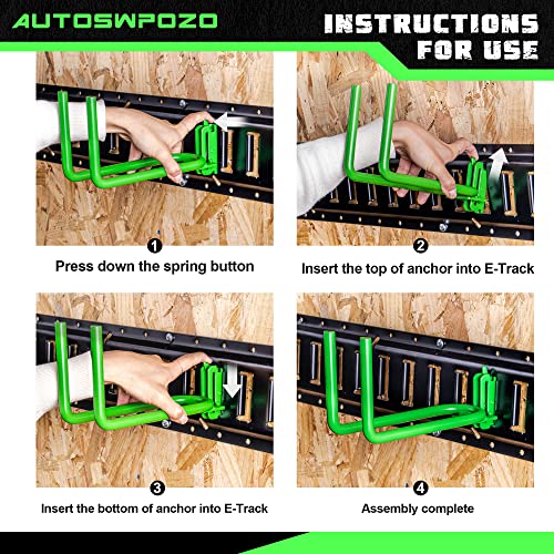 E Track Tool Hanger (8 Count)