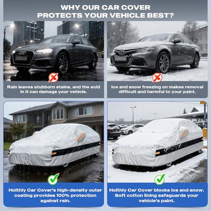 10 Layers Car Cover with Charger Port Custom Fit for Tesla Model Y