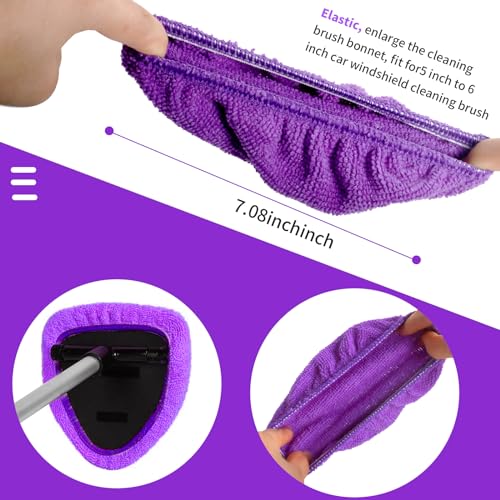 XINDELL 5 Pack Windshield Cleaner Microfiber Pads