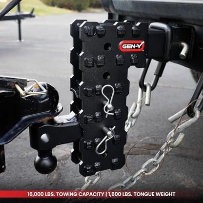 Solid Shank Adjustable Tow Hitch with Tri