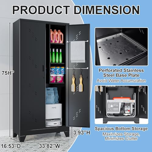 Broom Closet Storage Cabinet