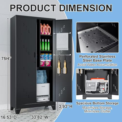 Broom Closet Storage Cabinet