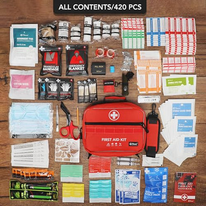 430 Piece First Aid Kit (430 Count)