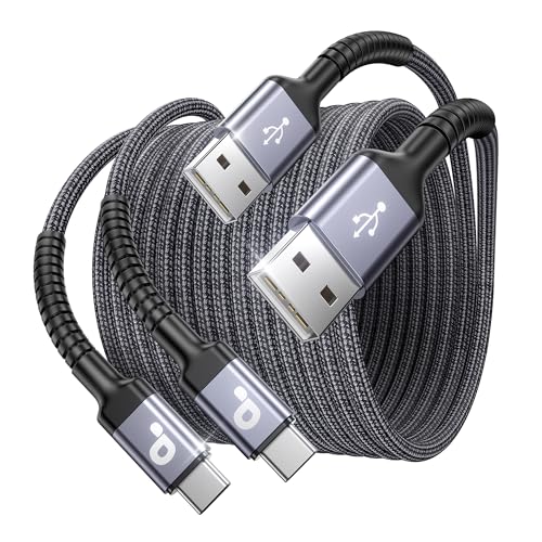 USB A to USB C Cable 15FT Extra Long (2 Count)