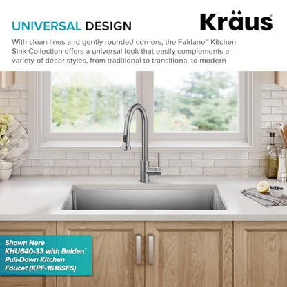 Fairlane 33 inch Undermount Double Bowl 18