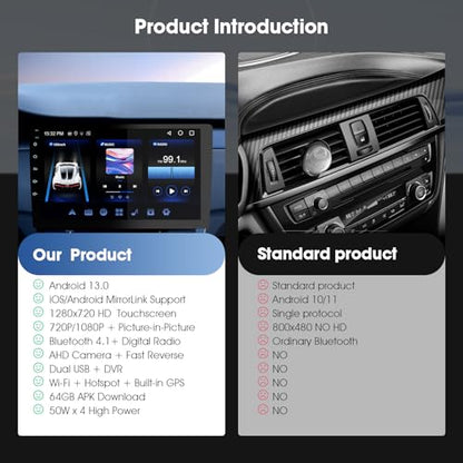 9 Inch Cars Radio with Apple Carplay and Android Auto