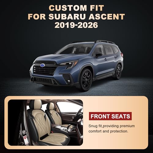 2 Front Car Seat Covers for Subaru Ascent 2019