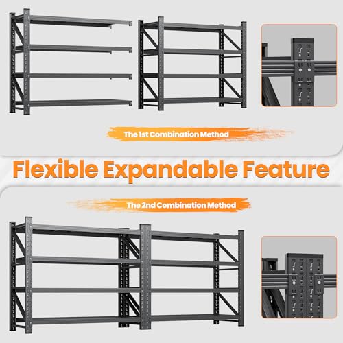 79”W Garage Shelving Heavy Duty