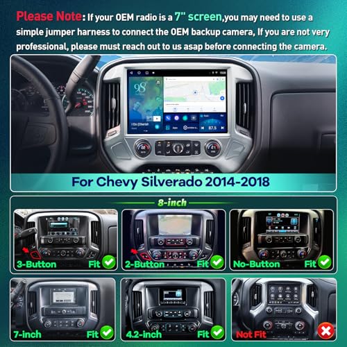 13.1" 8Core 8+128G Radio for Chevy Silverado GMC Sierra 2014