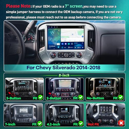 13.1" 8Core 8+128G Radio for Chevy Silverado GMC Sierra 2014
