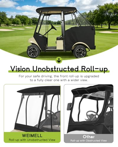 4 Passenger Golf Cart Enclosure for Club Car DS 58" Short Roof