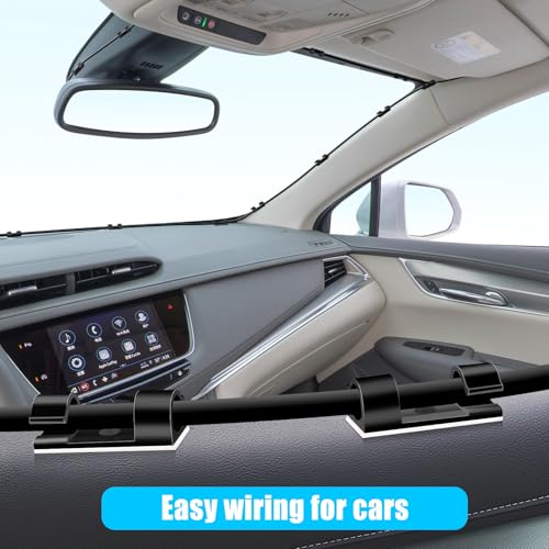 35pcs Large Self Adhesive Cable Clips Black