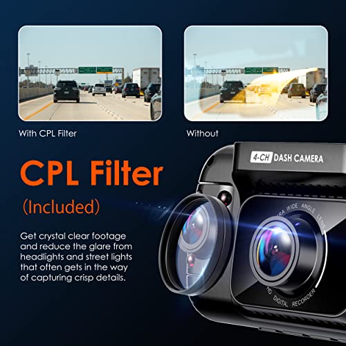 USA R4 4 Channel Dash Cam W