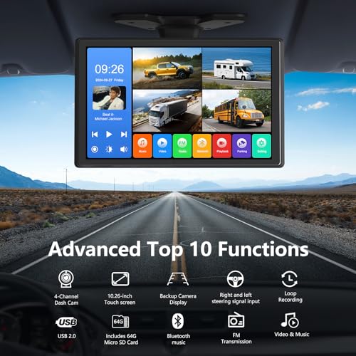 4 Channel Backup Camera System
