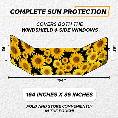Semi Truck Printed Sun Shade for Windshield
