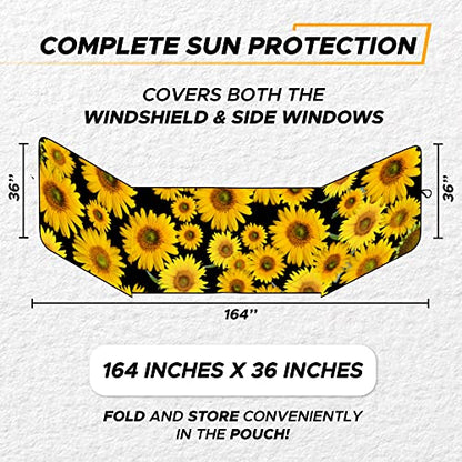Semi Truck Printed Sun Shade for Windshield
