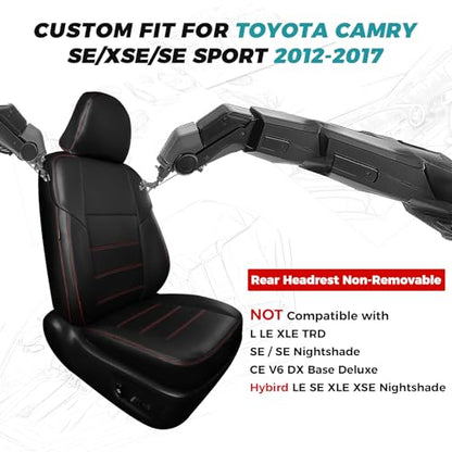 Custom Seat Covers for Toyota Camry 2012