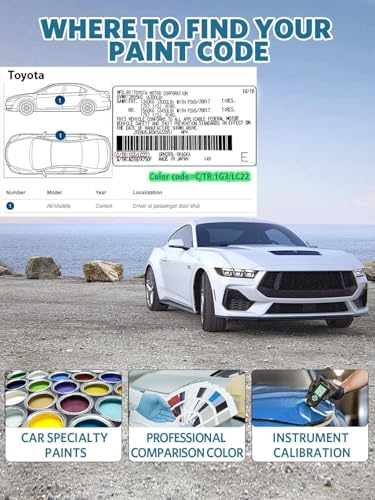 6X3 Lunar Rock Car Touch Up Paint for Toyota