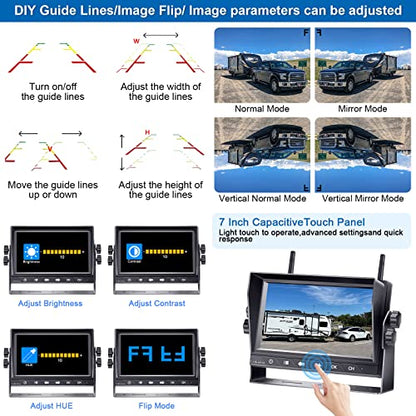 HD 1080P 7 inch RV Wireless Backup Camera