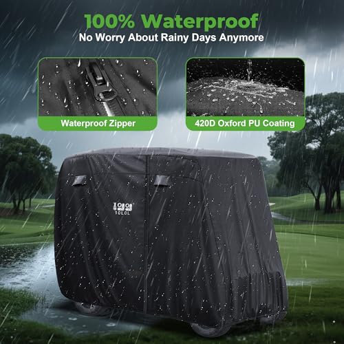 4 Passenger Golf Cart Cover for Yamaha EZGO Club Car