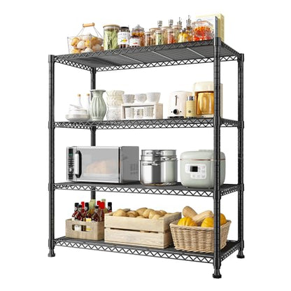 35.5"W 4 Tier Wire Shelving