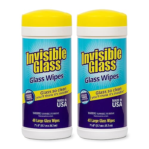 90160 2PK Glass Cleaning Wipes (80 Count)