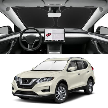 Custom Fit Windshield Sun Shade for Nissan Rogue 2014