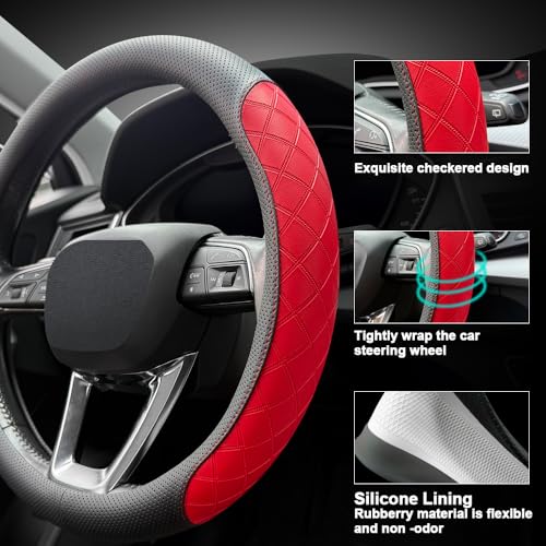 Nappa Leather Steering Wheel Cover