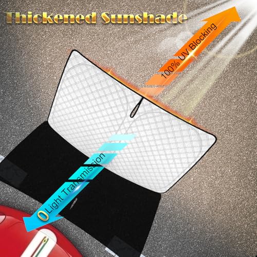 6pcs Thicken Sun Shades for Dodge Charger 2011 (6 Count)