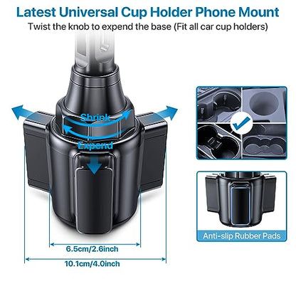 2025 Latest Upgraded] Universal Cup Phone Holder for Car