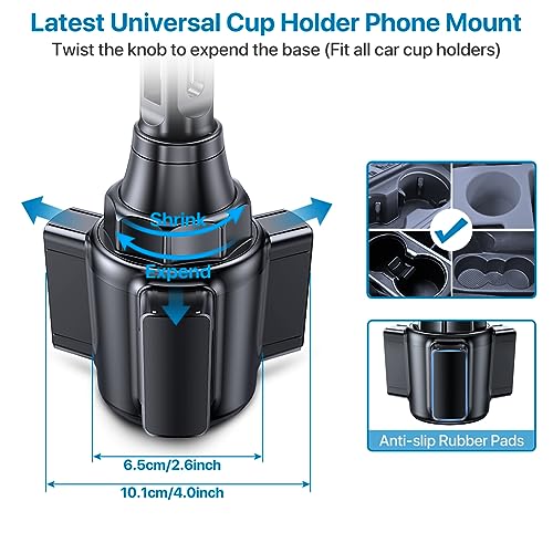 Latest Upgraded Universal Cup Phone Holder for Car
