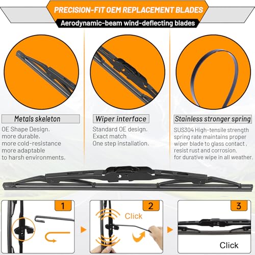 Windshield Wiper Blade Replacement for Chevy Trax Buick Encore