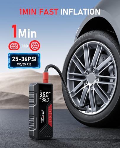 Dual Power Tire Inflator Portable Air Compressor (20 Count)