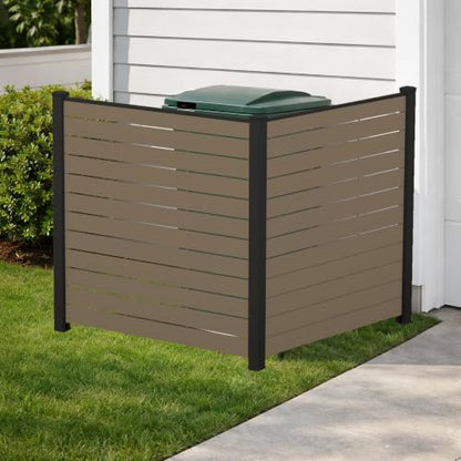 50" W x 48" H Outdoor Privacy Screen with Aluminum Posts