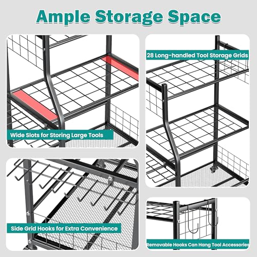 Garden Tool Organizer Stand