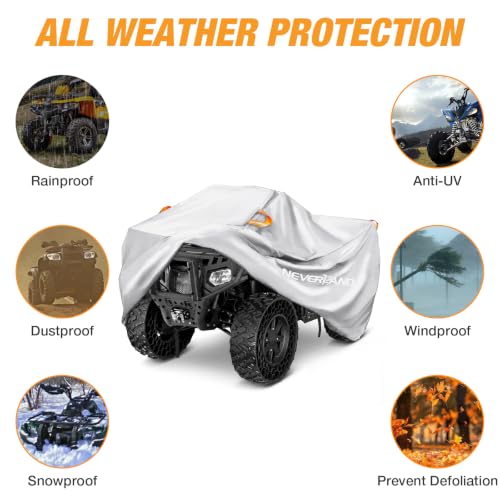 ATV Cover Waterproof Heavy Duty 4 Wheeler Cover for Polaris L