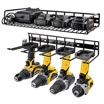 Wall Mounted Power Tool Organizer Holder